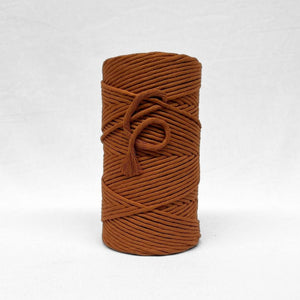 5mm brown warm rust colour on white background