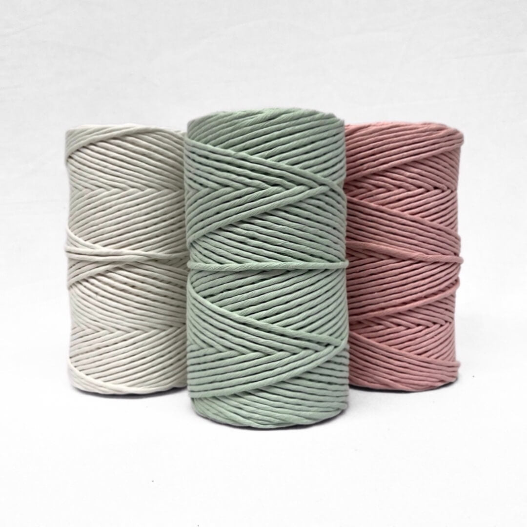 combination photo showing 3mm and 5mm subtle mint on white wall