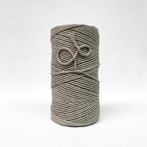 3mm latte brown string on white back ground