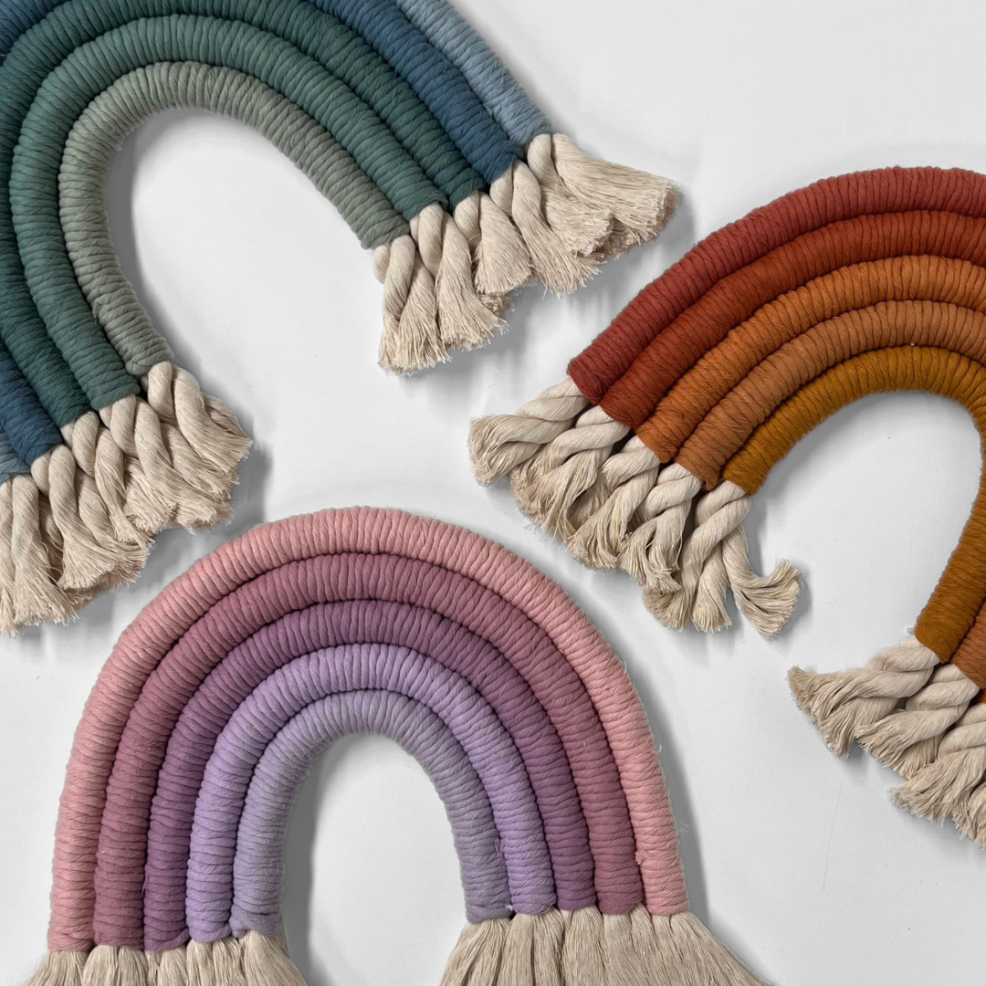 DIY Macrame Rainbow Kit + Pattern