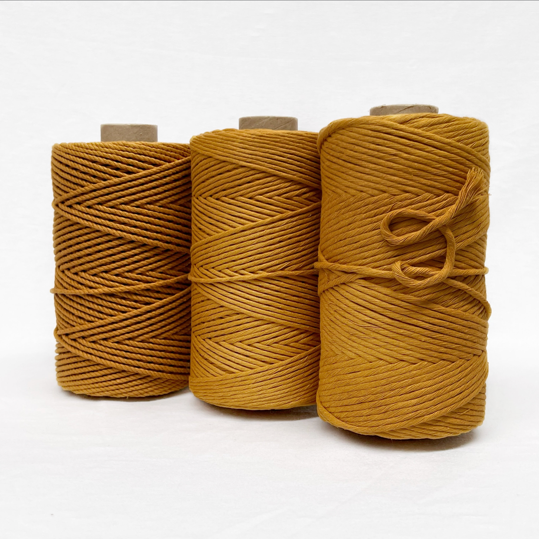 Recycled Luxe Macrame String // Mustard