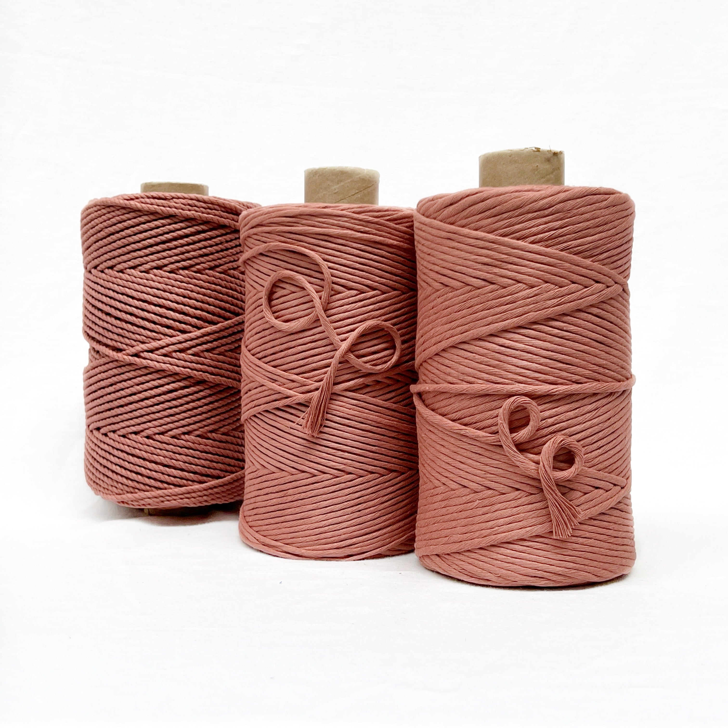 Recycled Luxe Macrame String // Rose Tea