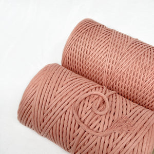 Recycled Luxe Macrame String // Coral