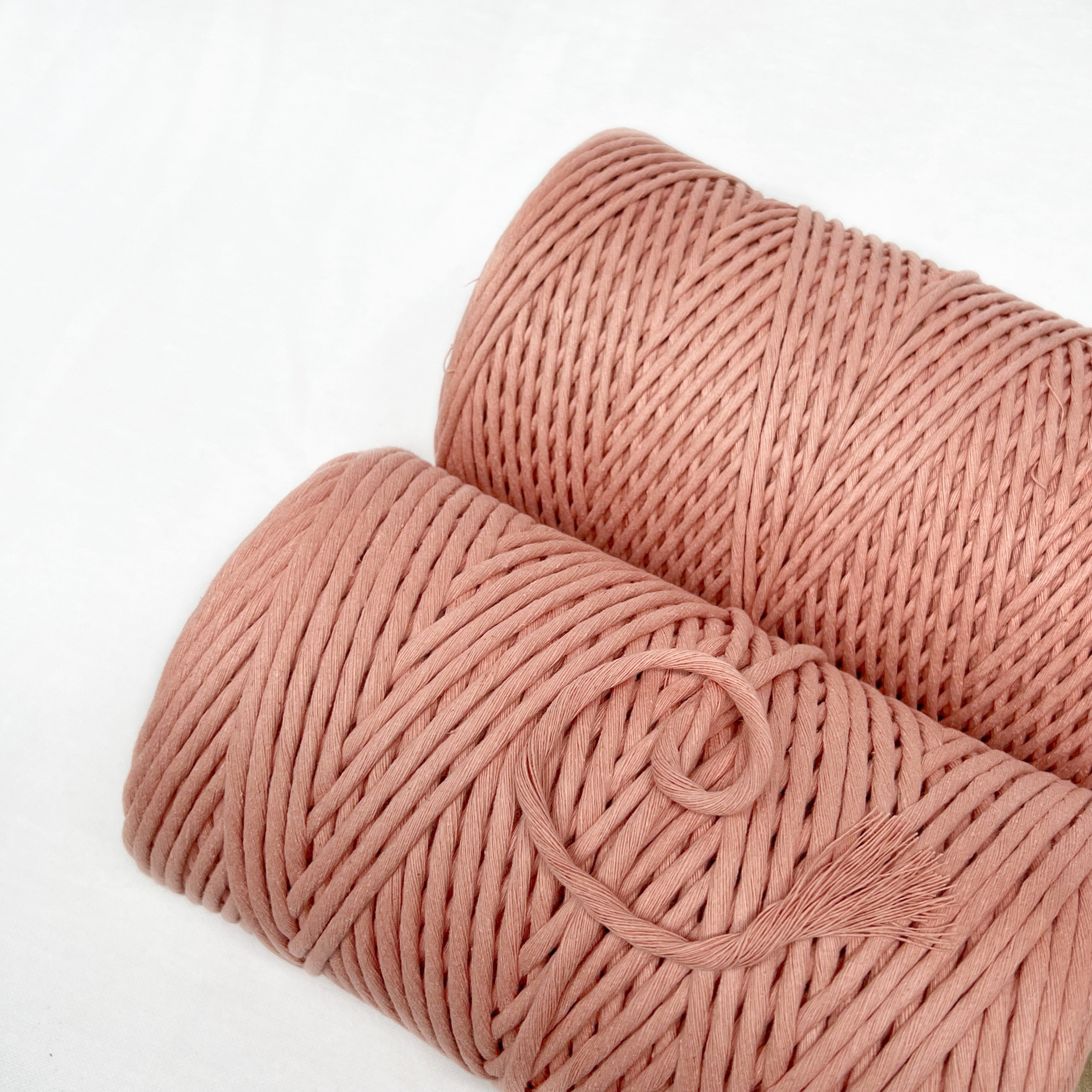 Recycled Luxe Macrame String // Coral