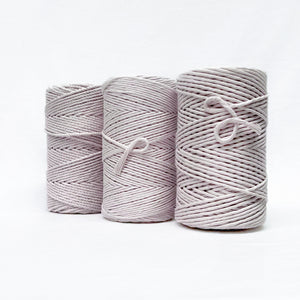 Recycled Luxe Macrame String // Cloud Grey