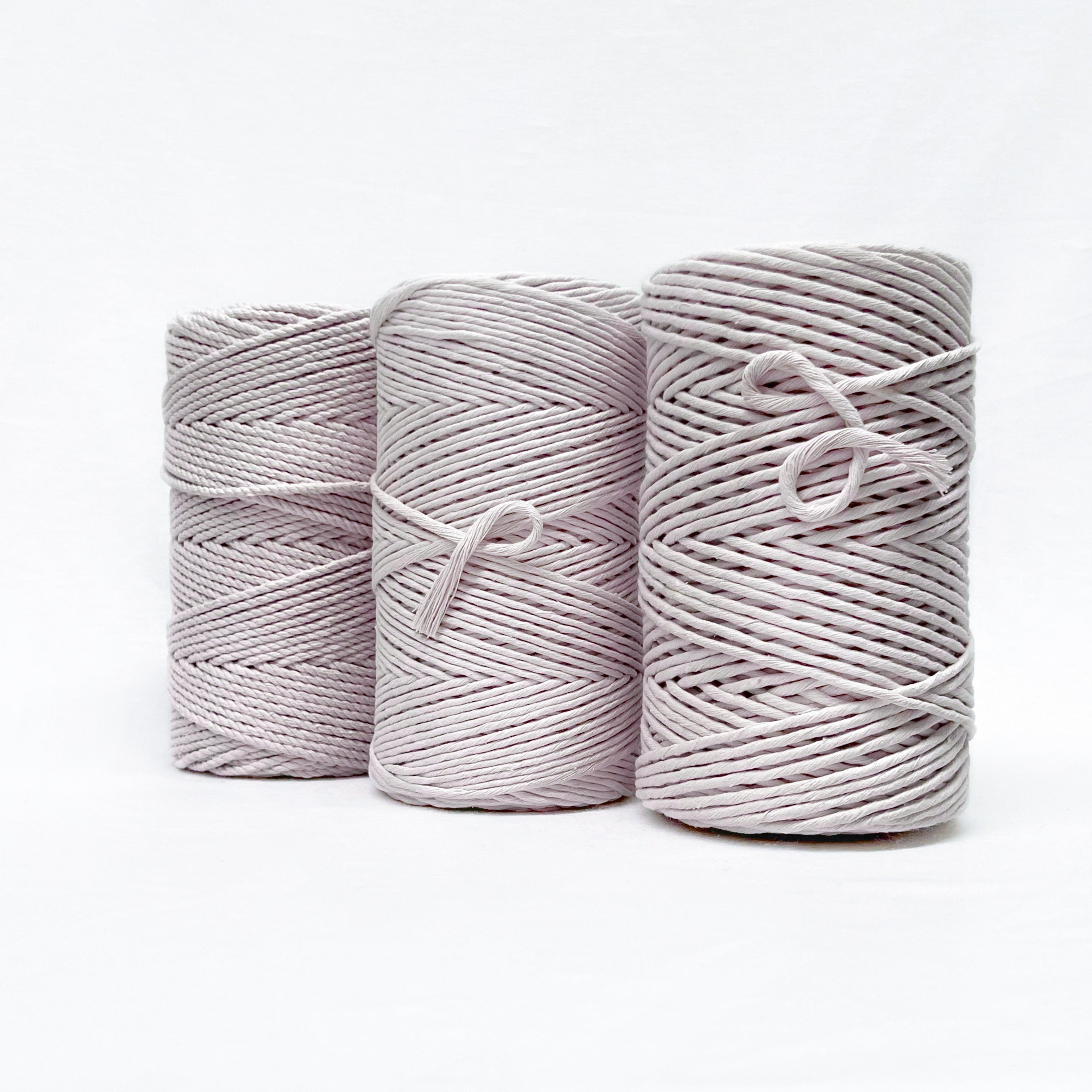 Recycled Luxe Macrame String // Cloud Grey