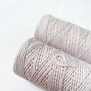 Recycled Luxe Macrame String // Cloud Grey