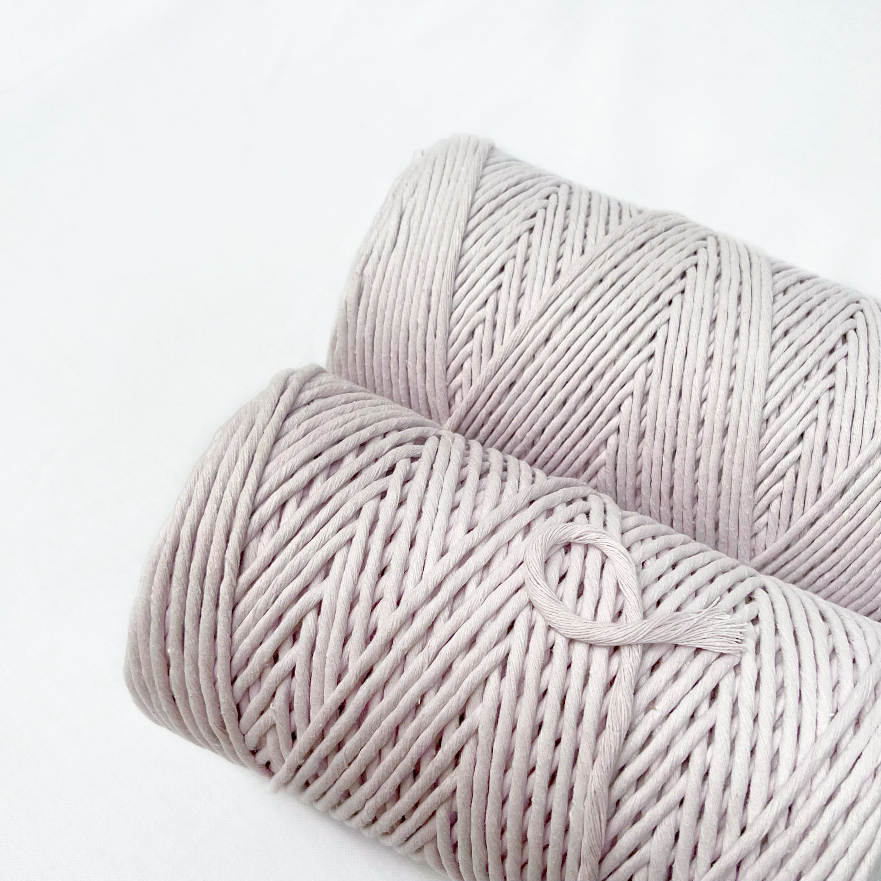 Recycled Luxe Macrame String // Cloud Grey