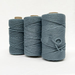 Recycled Luxe Macrame String // Vintage Blue