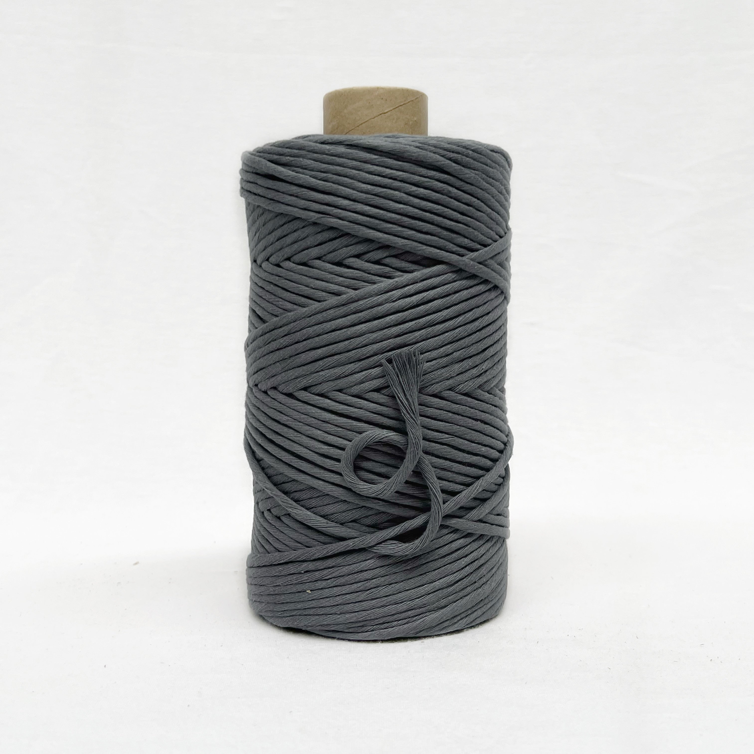 Recycled Luxe Macrame String // Lava Grey