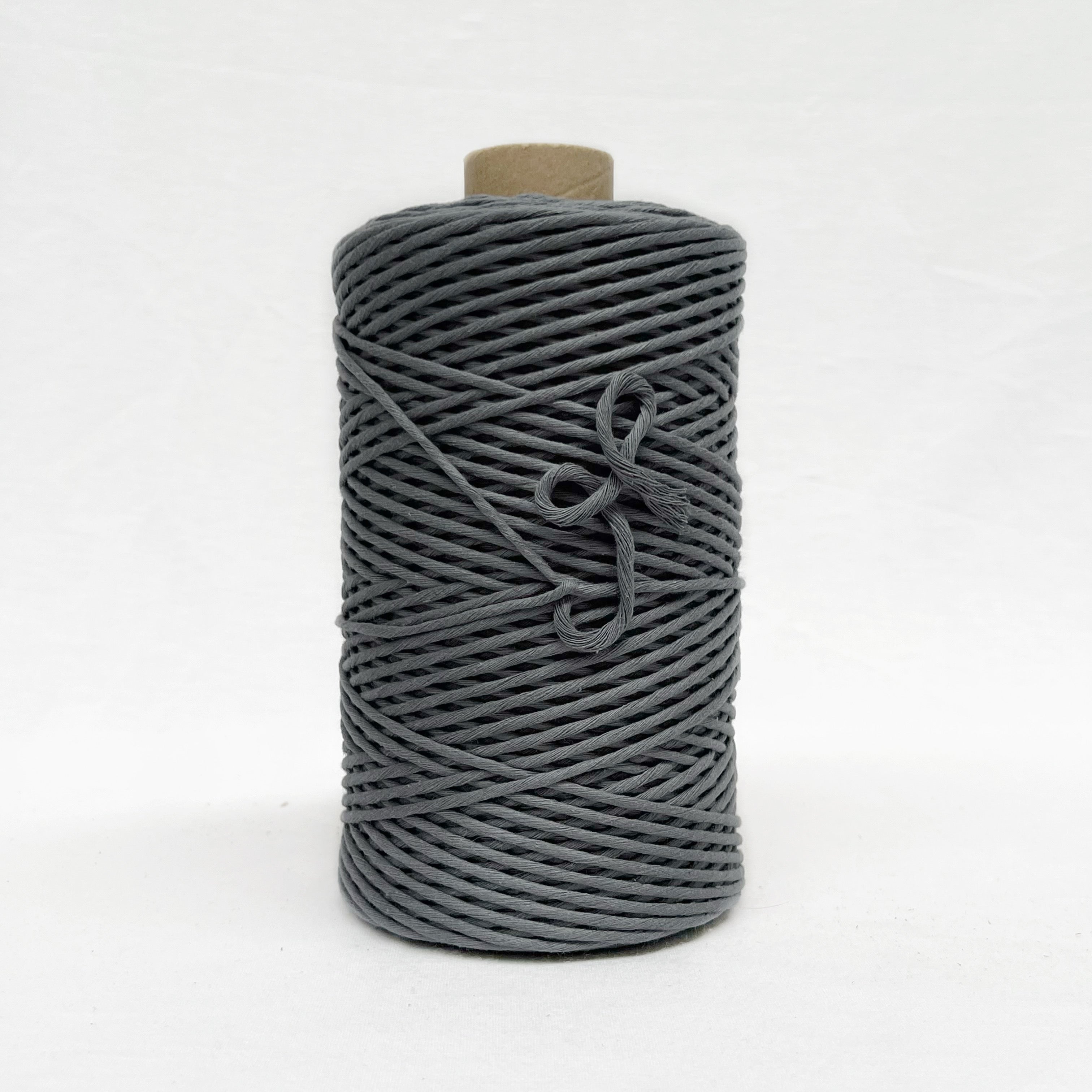 Recycled Luxe Macrame String // Lava Grey