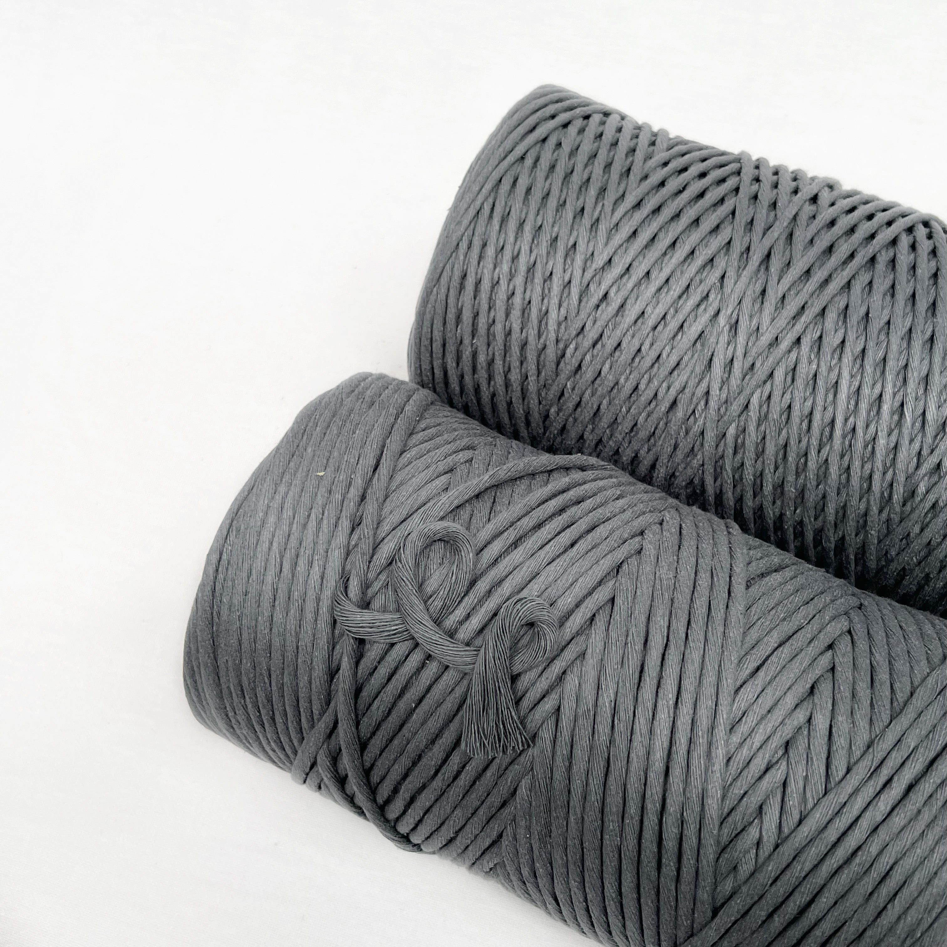 Recycled Luxe Macrame String // Lava Grey