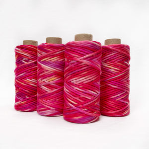 Hand Painted Macrame String // Pink Sunset