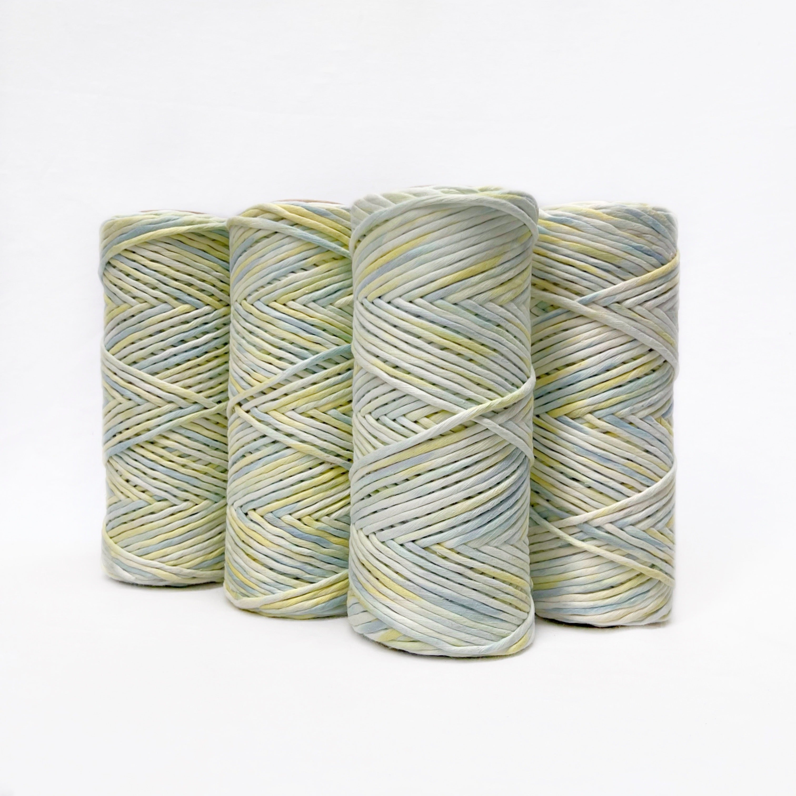 Hand Painted Macrame String // Pine Lime