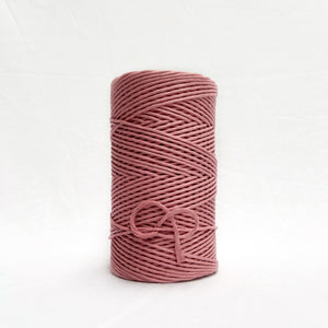 mary maker studio 1kg 5mm recycled cotton macrame string in warm baked blush pink colour suitable for macrame workshops beginners and advanced artists