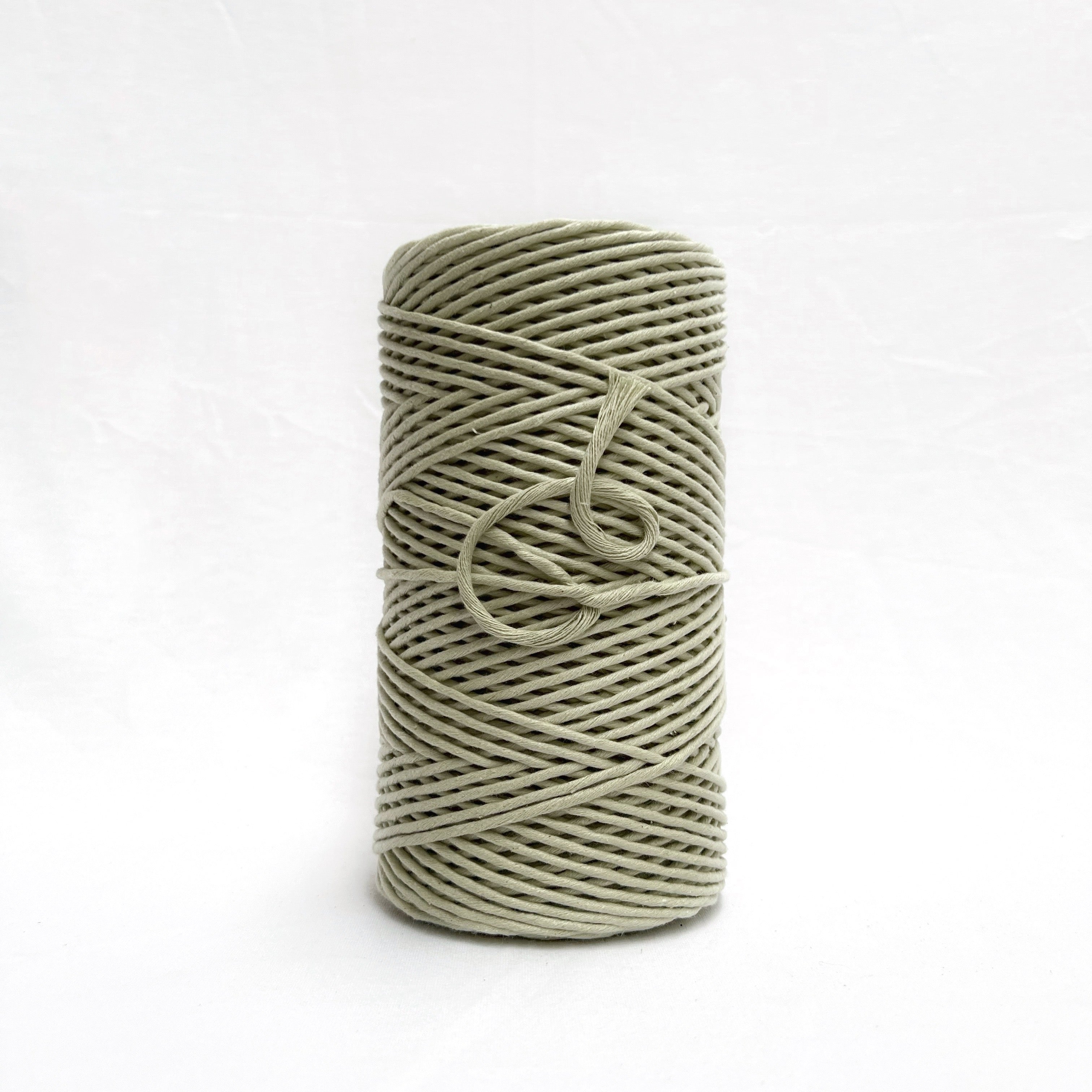 mary maker studio 1kg 5mm recycled cotton macrame string in soft green tea colour buy online for macrame workshops beginners and advanced artists