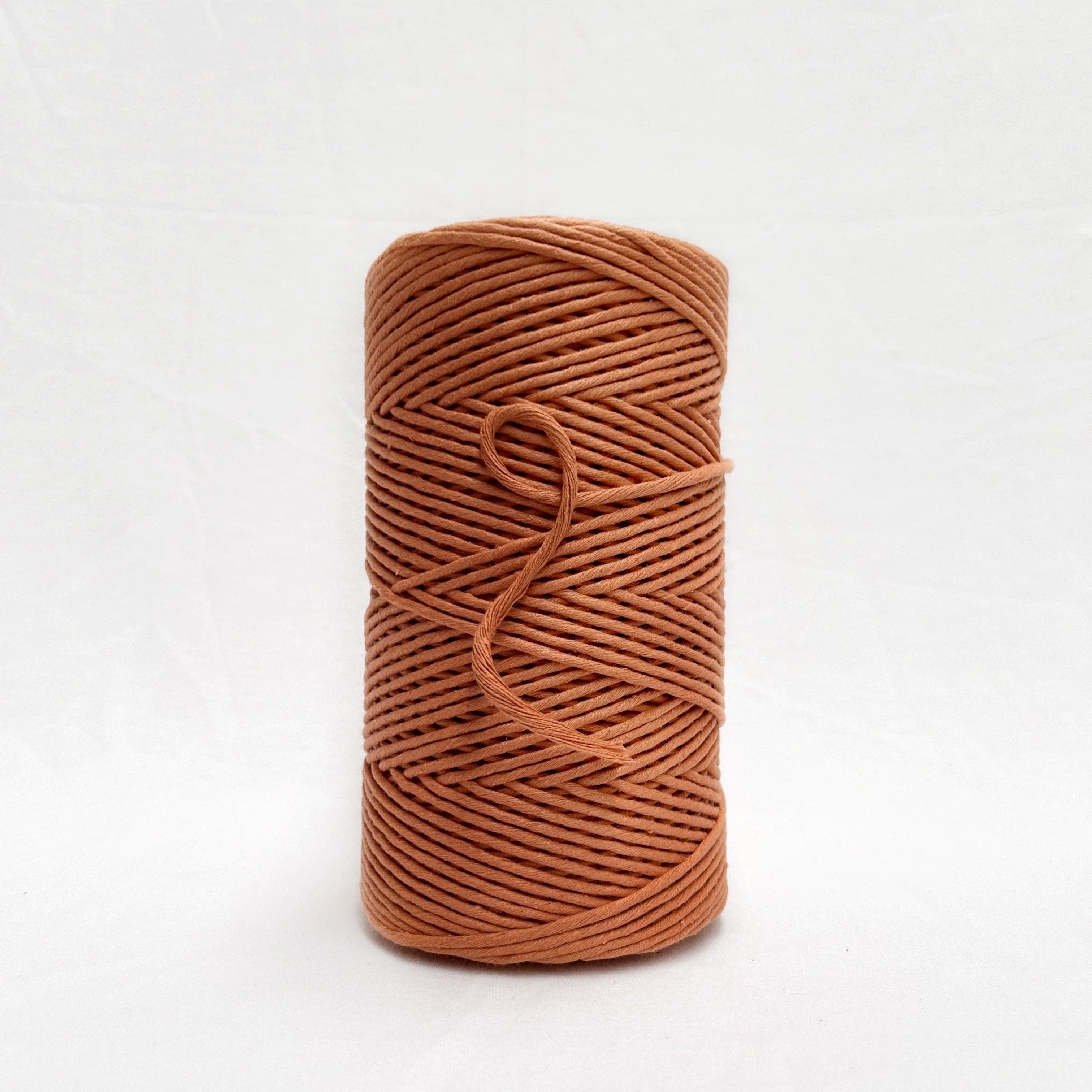 mary maker studio 1kg 5mm recycled cotton macrame string in warm rust maple colour buy online for macrame workshops beginners and advanced artists
