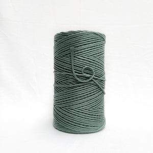 mary maker studio 1kg 5mm recycled cotton macrame string in dusty winter green colour buy online for macrame workshops beginners and advanced artists