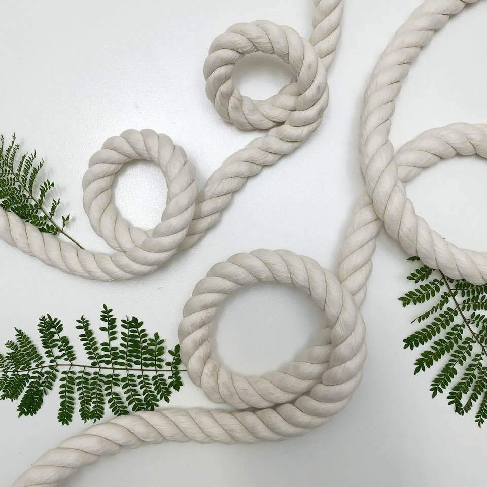 Mary Maker Studio 3Ply Twisted Rope 12, 16 & 20mm - Macrame Rope macrame cotton macrame rope macrame workshop macrame patterns macrame