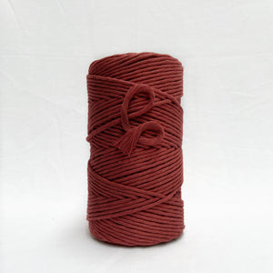 mary maker studio 1kg 5mm recycled cotton macrame string in spicy apple butter red colour buy online for macrame workshops beginners and advanced artists