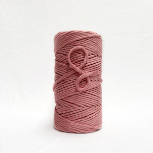 mary maker studio 1kg 5mm recycled cotton macrame string in warm baked blush pink colour suitable for macrame workshops beginners and advanced artists