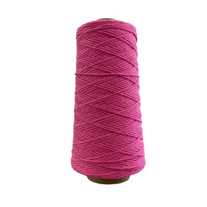 Mary Maker Studio Cotton String Fuchsia Coloured Cotton Warp Cord macrame cotton macrame rope macrame workshop macrame patterns macrame