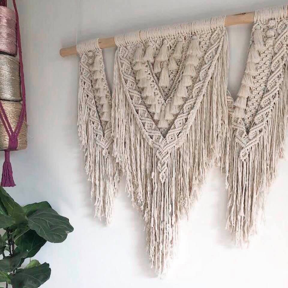 Mary Maker Studio Digital Pattern PDF Nectar - Advanced Macrame Wall Hanging Pattern Download macrame cotton macrame rope macrame workshop macrame patterns macrame
