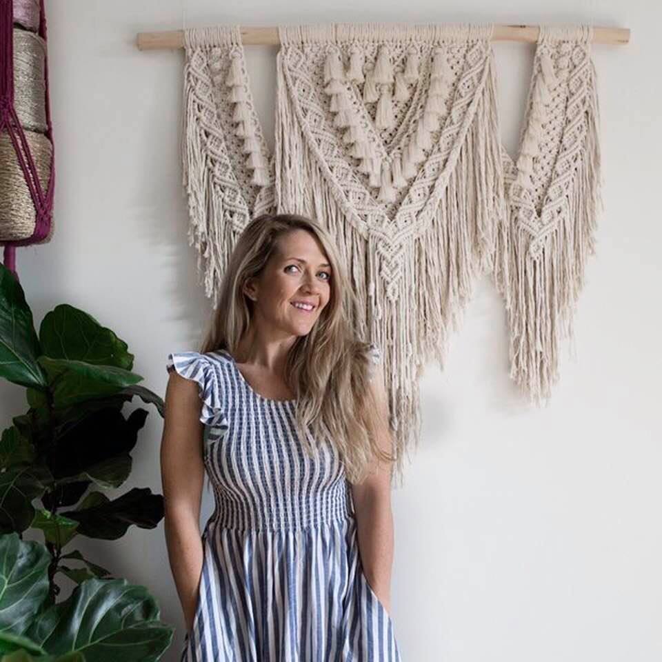 Mary Maker Studio Digital Pattern PDF Nectar - Advanced Macrame Wall Hanging Pattern Download macrame cotton macrame rope macrame workshop macrame patterns macrame