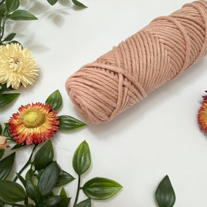 Mary Maker Studio Luxe Colour Cotton Antique Peach 3mm Minis - Luxe Cotton String (50 Colours) macrame cotton macrame rope macrame workshop macrame patterns macrame