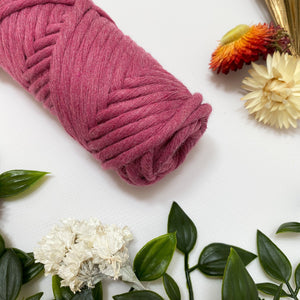 Mary Maker Studio Luxe Colour Cotton Berry 5mm Minis - Luxe Cotton String (50 Colours) macrame cotton macrame rope macrame workshop macrame patterns macrame