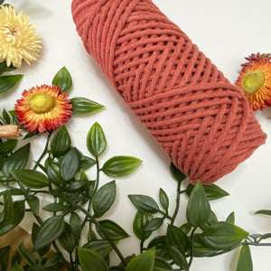 Mary Maker Studio Luxe Colour Cotton Cinnamon 3mm Minis - Luxe Cotton String (50 Colours) macrame cotton macrame rope macrame workshop macrame patterns macrame