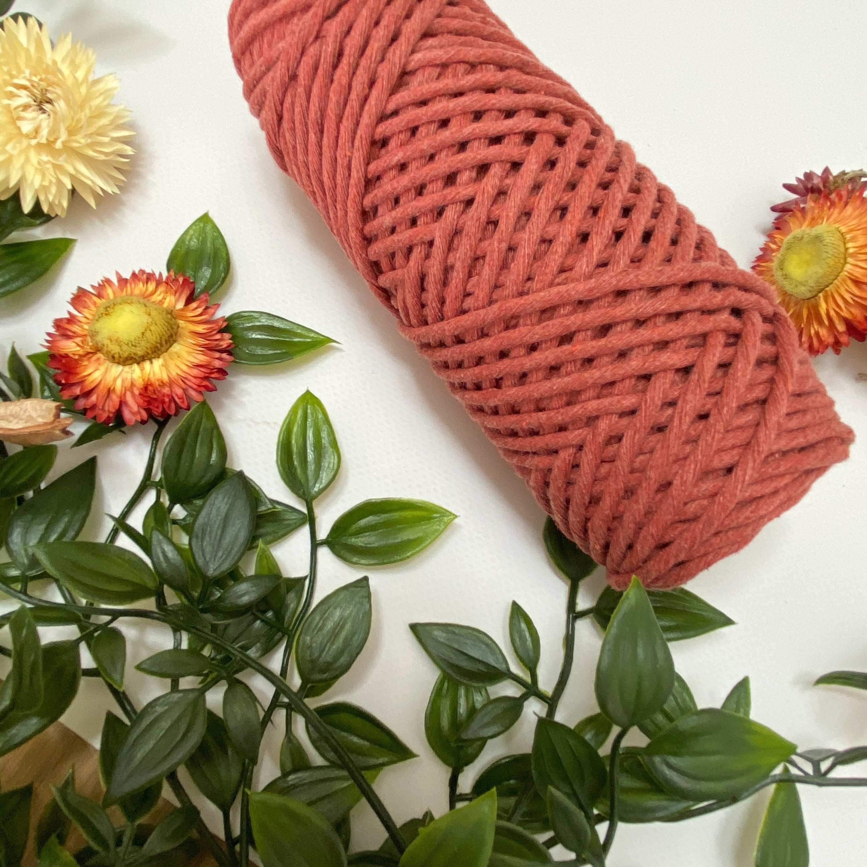Mary Maker Studio Luxe Colour Cotton Cinnamon 3mm Minis - Luxe Cotton String (50 Colours) macrame cotton macrame rope macrame workshop macrame patterns macrame