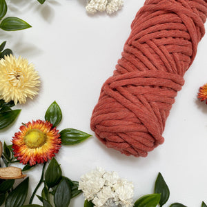 Mary Maker Studio Luxe Colour Cotton Cinnamon 5mm Minis - Luxe Cotton String (50 Colours) macrame cotton macrame rope macrame workshop macrame patterns macrame