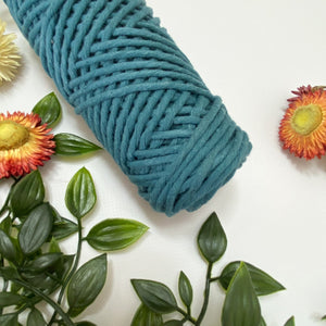 Mary Maker Studio Luxe Colour Cotton Deep Sea 3mm Minis - Luxe Cotton String (50 Colours) macrame cotton macrame rope macrame workshop macrame patterns macrame