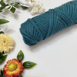 Mary Maker Studio Luxe Colour Cotton Deep Sea 5mm Minis - Luxe Cotton String (50 Colours) macrame cotton macrame rope macrame workshop macrame patterns macrame