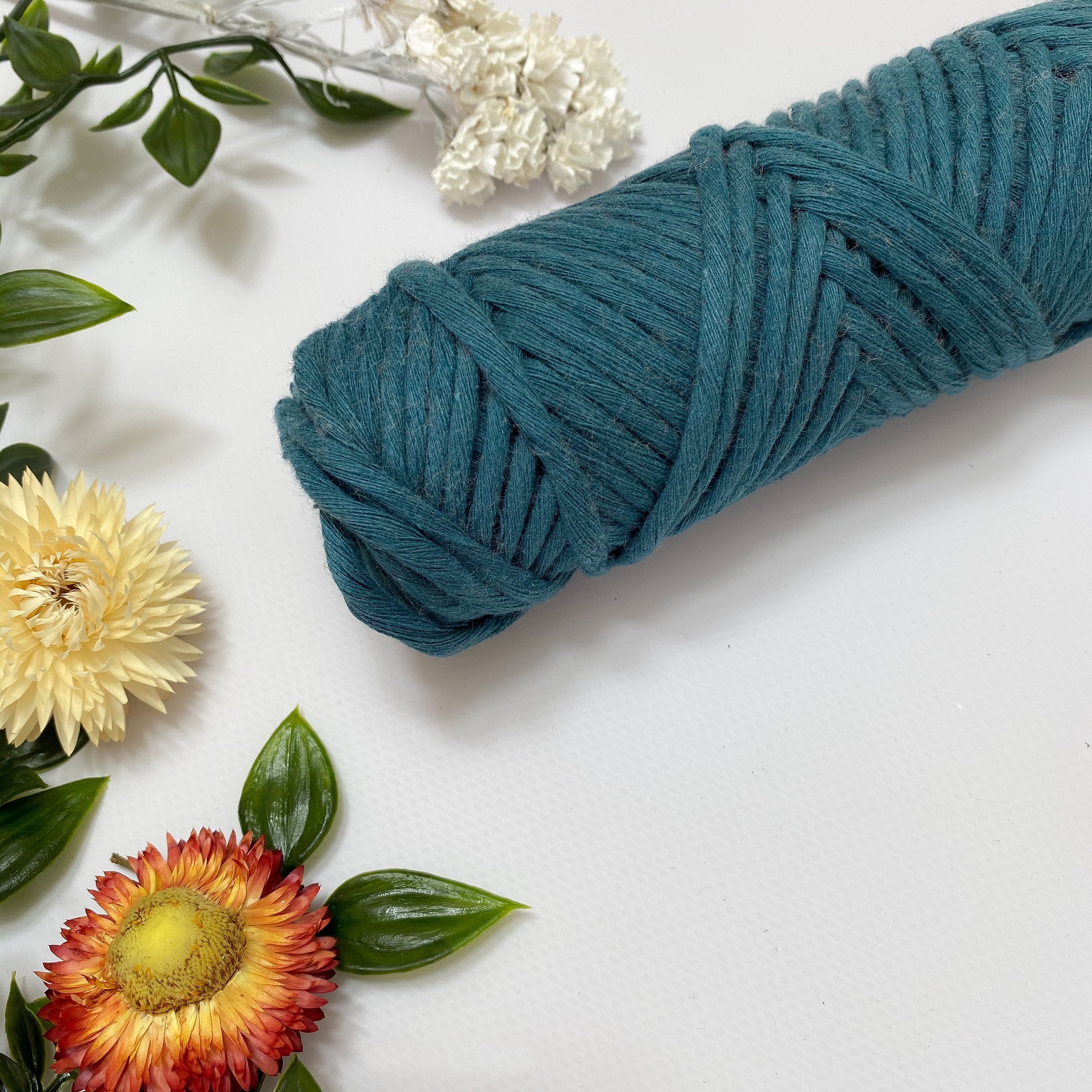 Mary Maker Studio Luxe Colour Cotton Deep Sea 5mm Minis - Luxe Cotton String (50 Colours) macrame cotton macrame rope macrame workshop macrame patterns macrame