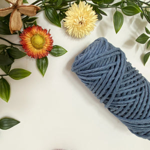 Mary Maker Studio Luxe Colour Cotton Denim 3mm Minis - Luxe Cotton String (50 Colours) macrame cotton macrame rope macrame workshop macrame patterns macrame