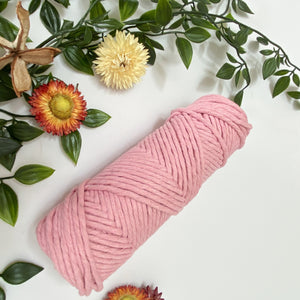 Mary Maker Studio Luxe Colour Cotton Flamingo 3mm Minis - Luxe Cotton String (50 Colours) macrame cotton macrame rope macrame workshop macrame patterns macrame