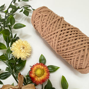 Mary Maker Studio Luxe Colour Cotton Mocha 3mm Minis - Luxe Cotton String (50 Colours) macrame cotton macrame rope macrame workshop macrame patterns macrame