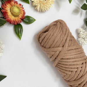 Mary Maker Studio Luxe Colour Cotton Mocha 5mm Minis - Luxe Cotton String (50 Colours) macrame cotton macrame rope macrame workshop macrame patterns macrame