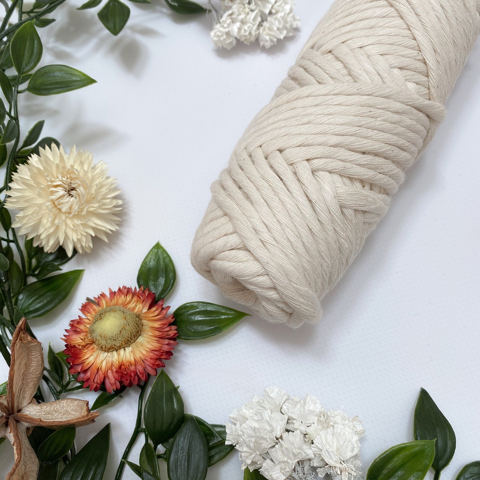 Mary Maker Studio Luxe Colour Cotton Natural 5mm Minis - Luxe Cotton String (50 Colours) macrame cotton macrame rope macrame workshop macrame patterns macrame