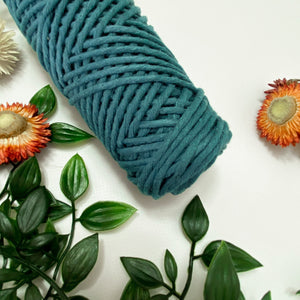 Mary Maker Studio Luxe Colour Cotton Pine 3mm Minis - Luxe Cotton String (50 Colours) macrame cotton macrame rope macrame workshop macrame patterns macrame