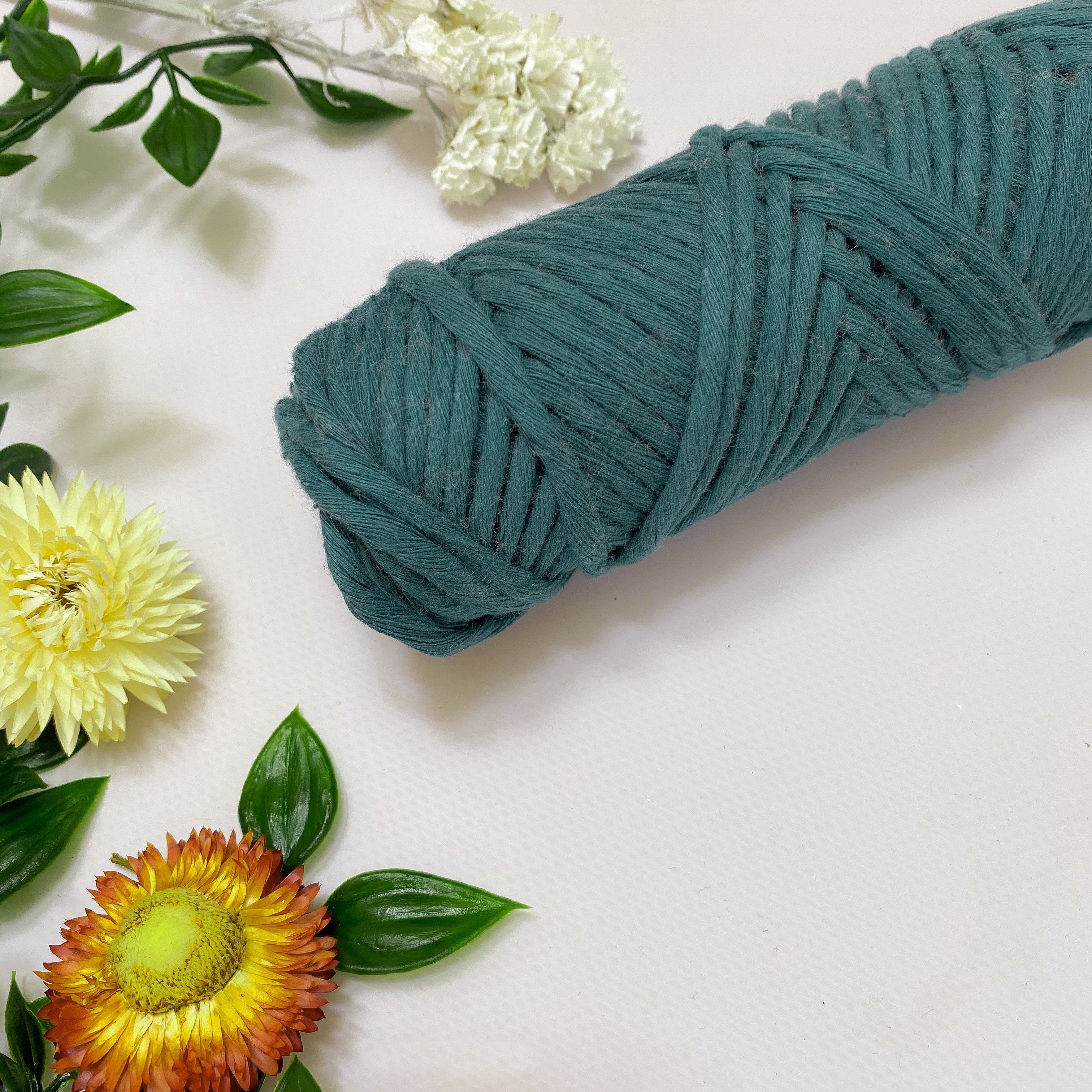 Mary Maker Studio Luxe Colour Cotton Pine 5mm Minis - Luxe Cotton String (50 Colours) macrame cotton macrame rope macrame workshop macrame patterns macrame