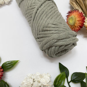 Mary Maker Studio Luxe Colour Cotton Sage 5mm Minis - Luxe Cotton String (50 Colours) macrame cotton macrame rope macrame workshop macrame patterns macrame