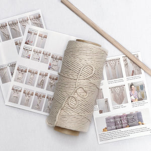 Mary Maker Studio OAK - Macrame Pattern & Supply Kit macrame cotton macrame rope macrame workshop macrame patterns macrame