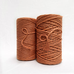 mary maker studio 1kg 5mm recycled cotton macrame string in warm rust maple colour buy online for macrame workshops beginners and advanced artists