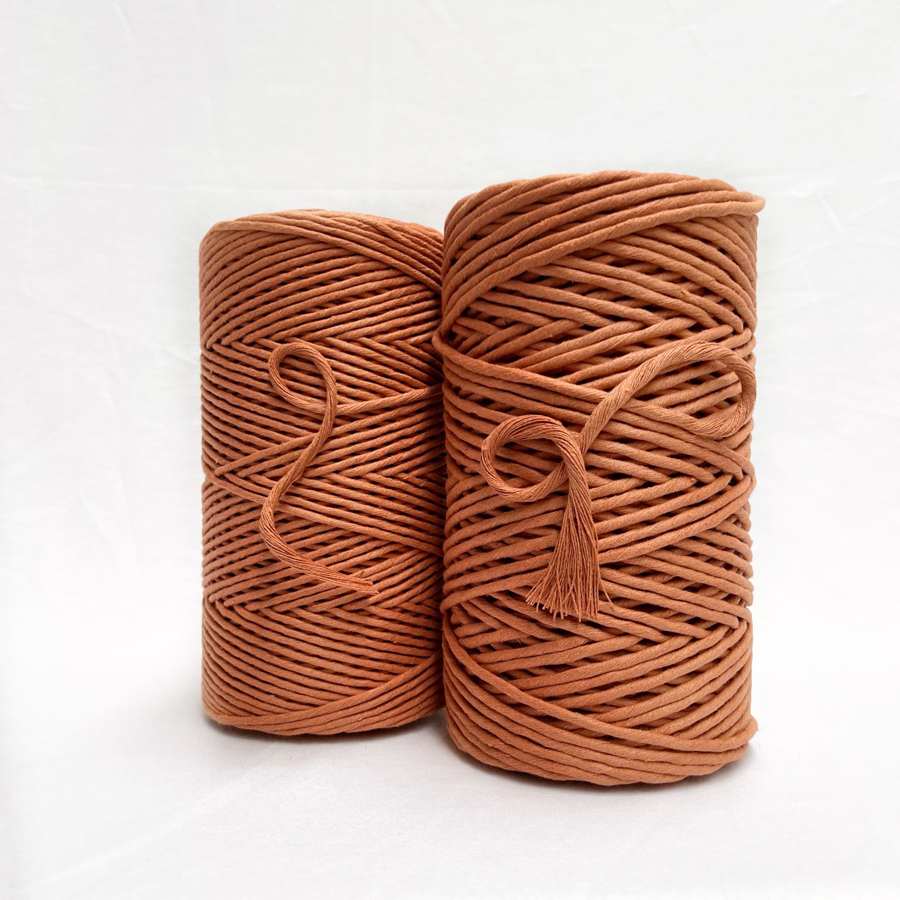 mary maker studio 1kg 5mm recycled cotton macrame string in warm rust maple colour buy online for macrame workshops beginners and advanced artists