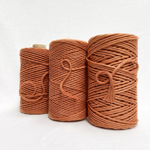 mary maker studio 1kg 5mm recycled cotton macrame string in warm rust maple colour buy online for macrame workshops beginners and advanced artists
