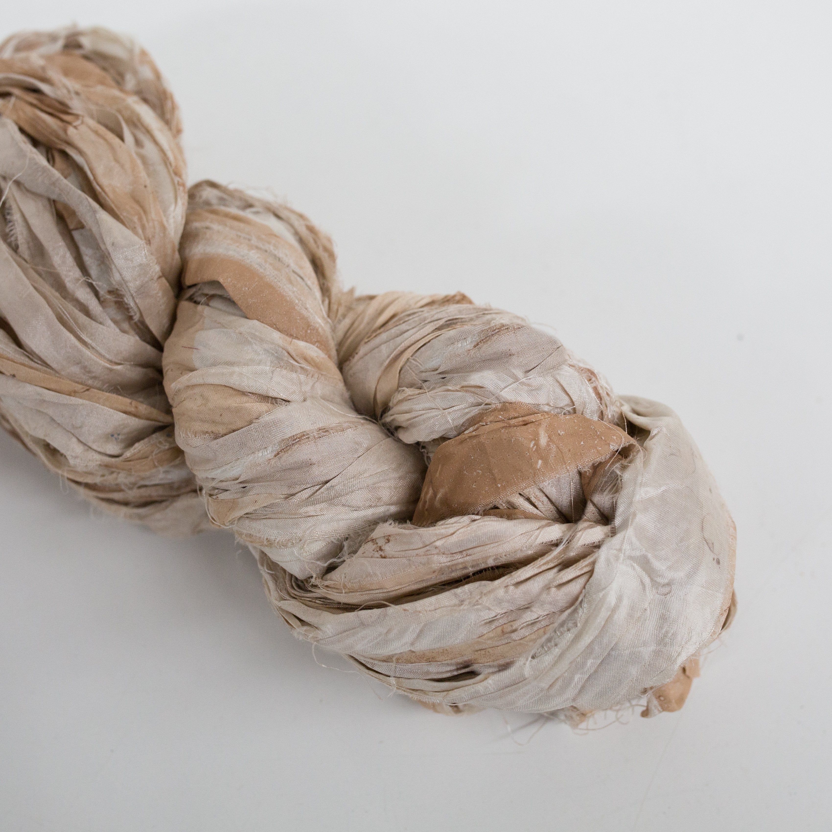 Mary Maker Studio ribbons Peach Marble Recycled Sari Silk Ribbon macrame cotton macrame rope macrame workshop macrame patterns macrame