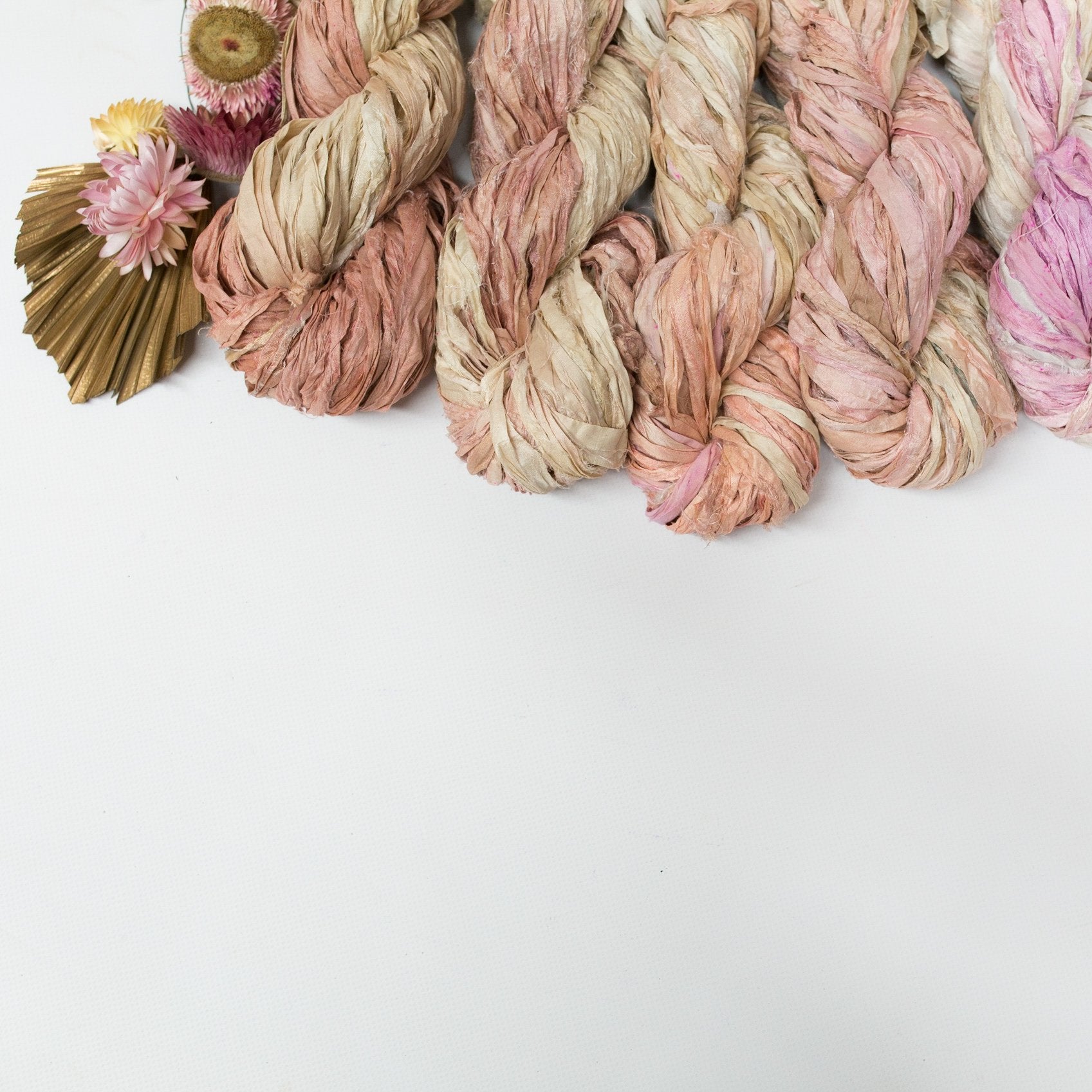 Mary Maker Studio ribbons Recycled Sari Silk Ombre' Ribbon macrame cotton macrame rope macrame workshop macrame patterns macrame